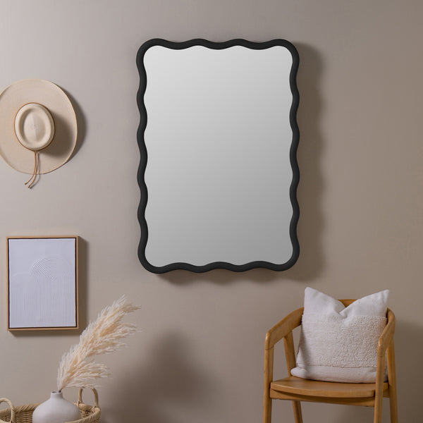 Cadence Wave Mirror- Black